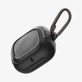 ACS09441 - Powerbeats Pro 2 Rugged armor in matte black showing the front and side with carabiner