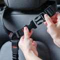 ACP08926 - Pet Car Seatbelt Tether | PS100 in Black showing how it works