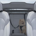 ACP11156 - Pet Car Backseat Barrier | PS200 in Black showing a dog with a backseat barrier