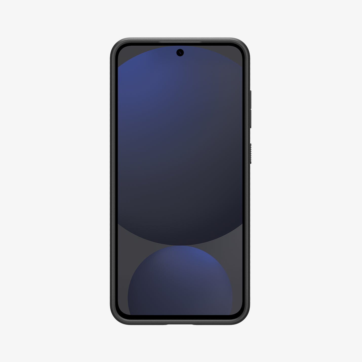 ACS08618 - Galaxy S24 FE Case Liquid Air in Matte Black showing the  front