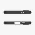 ACS08618 - Galaxy S24 FE Case Liquid Air in Matte Black showing the top and bottom