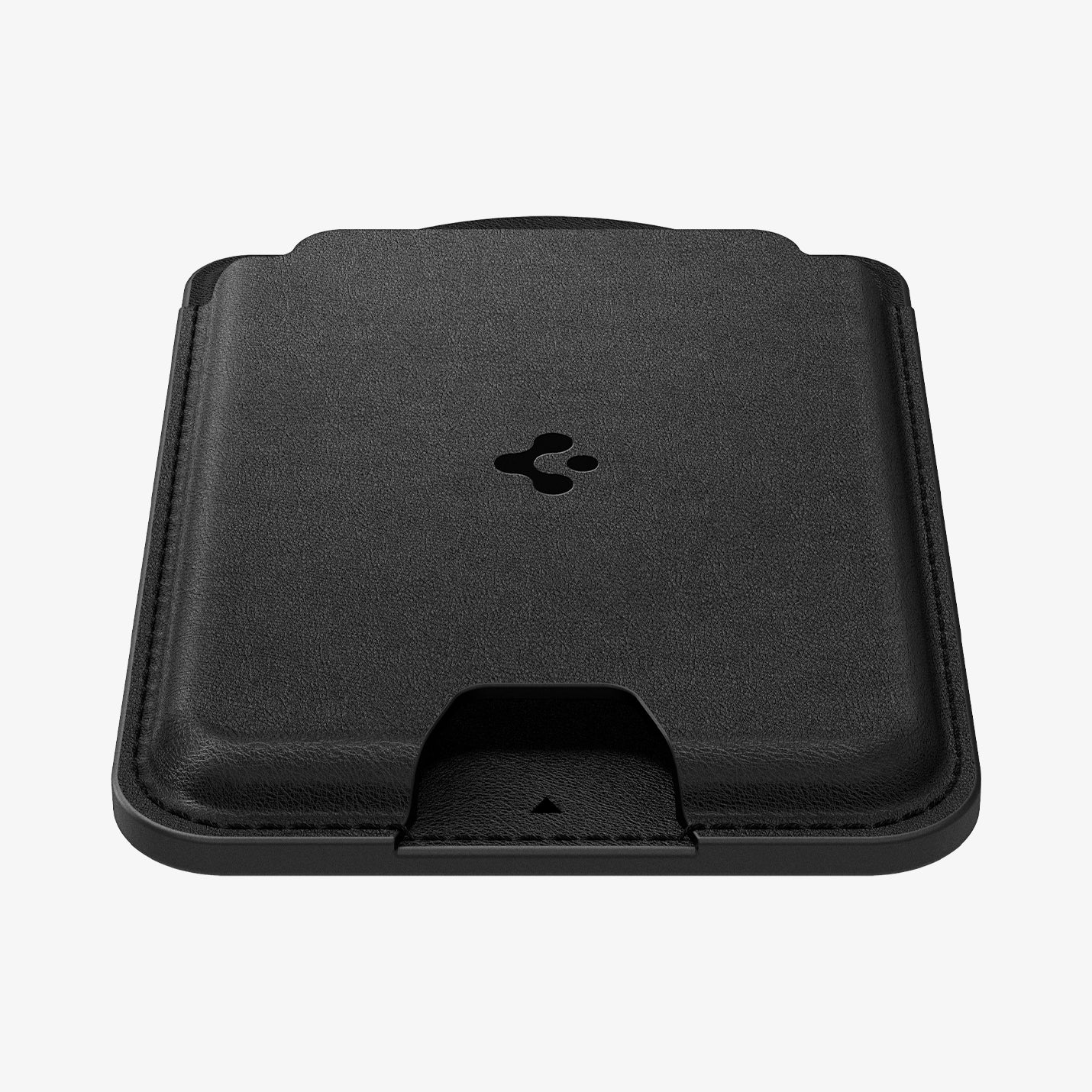 AFA09204 - Galaxy S25 Series MagFit Card Holder Valentinus 3 Cards (MagFit) in Black showing the front and bottom