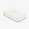 AMP07117 - Universal Phone Stand S311-1 in Dune Beige showing the front and partial sides of the stand charger head