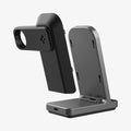 AMP06527 - Apple 3-in-1 Stand S318W in Gunmetal showing the front of a stand detached from each other