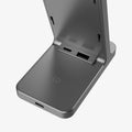AMP06527 - Apple 3-in-1 Stand S318W in Gunmetal showing the top charging pad of a stand