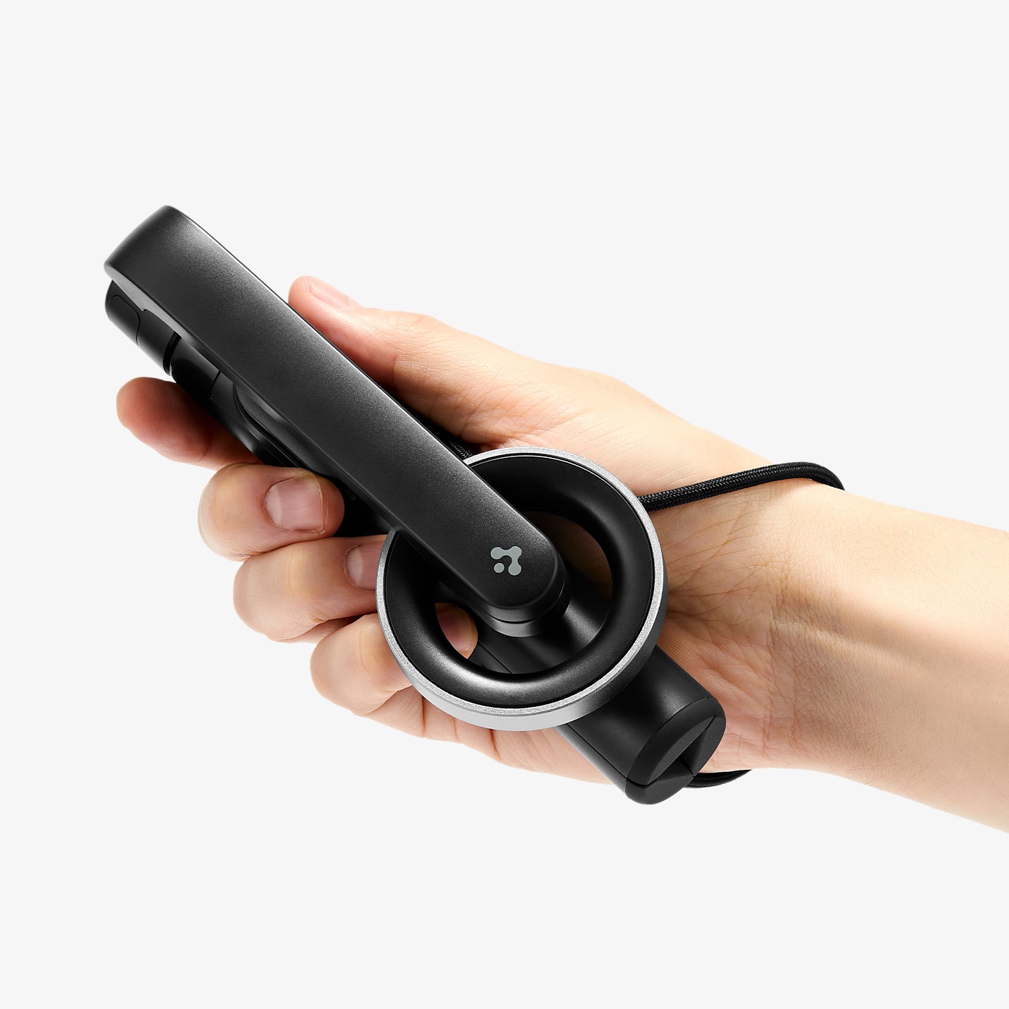 AMP07656 - Tripod Selfie Stick (Magfit) | S571W showing a hand holding the device