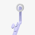 AMP07658 - Tripod Selfie Stick (Mag Fit) | S571W in Lavender showing the front, retracted