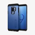 593CS22937 - Galaxy S9 Plus Case Tough Armor in Coral Blue showing the back and front