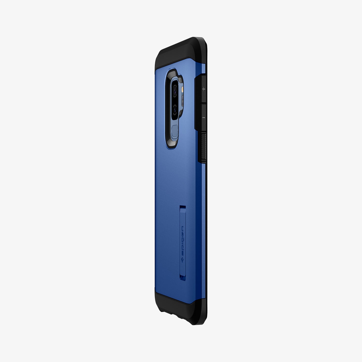 593CS22937 - Galaxy S9 Plus Case Tough Armor in Coral Blue showing the side and partial back