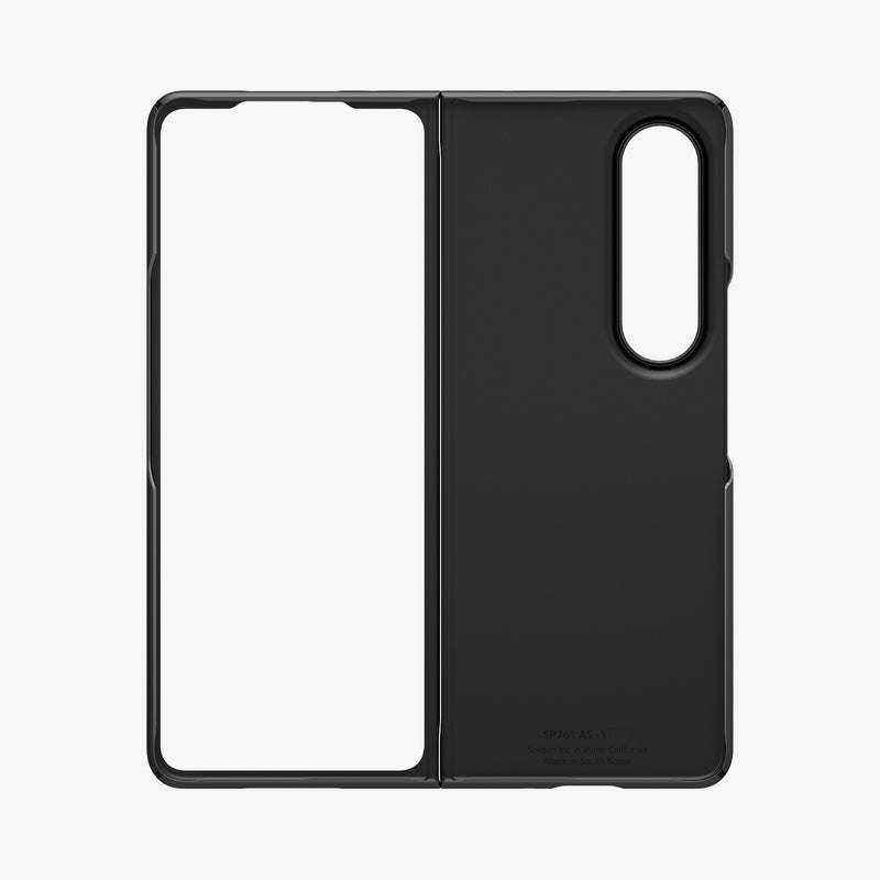 ACS05103 - Galaxy Z Fold 4 Case AirSkin in black showing the inside of case