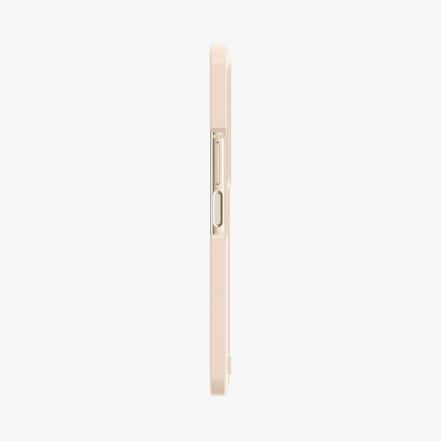ACS05511 - Galaxy Z Fold 4 Case Thin Fit P in pearled ivory showing the side
