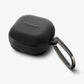 ACS11203 - Galaxy Buds 4 Series - Classic Fit in Black showing the front, top and side with carabiner