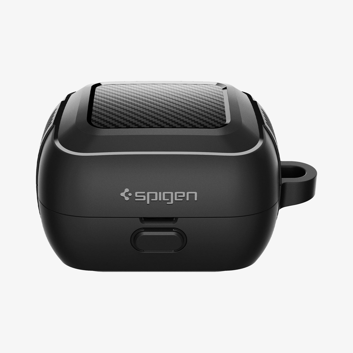 ACS04537 - Sony Earbuds Linkbuds Case Rugged Armor in black showing the front and partial top