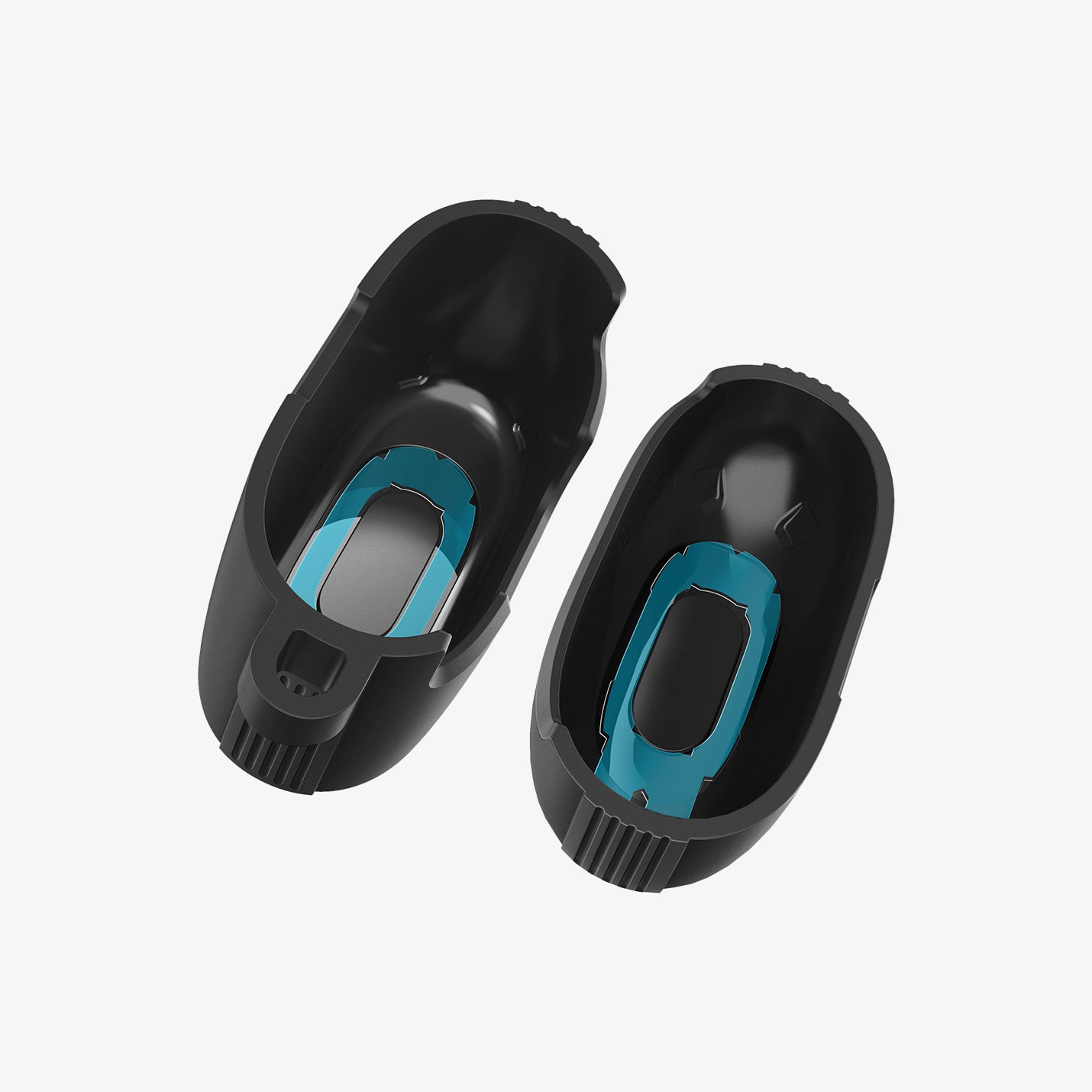 ACS05236 - Sony Earbuds Linkbuds S Case Rugged Armor in black showing the inside of case