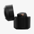 ACS03364 - Sony Earbuds xf100xm4 Case Rugged Armor in black showing the side with top open and earbuds inside