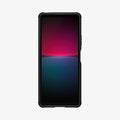 ACS04554 - Sony Xperia 10V Case Rugged Armor in matte black showing the front