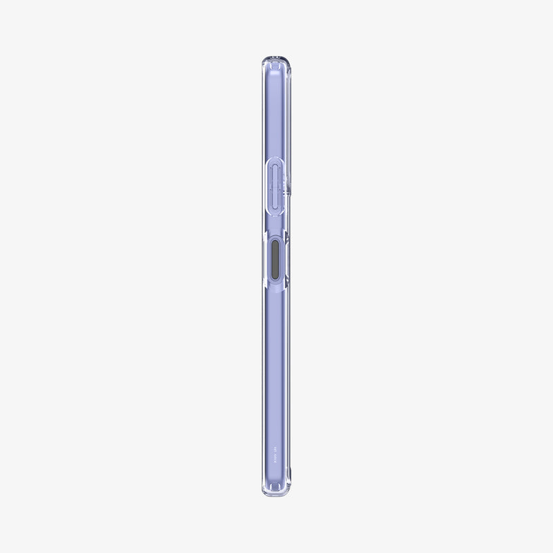 ACS04553 - Sony Xperia 10 IV Case Ultra Hybrid in crystal clear showing the side