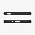 ACS02841 - Sony Xperia 1 III Case Rugged Armor in matte black showing the top and bottom