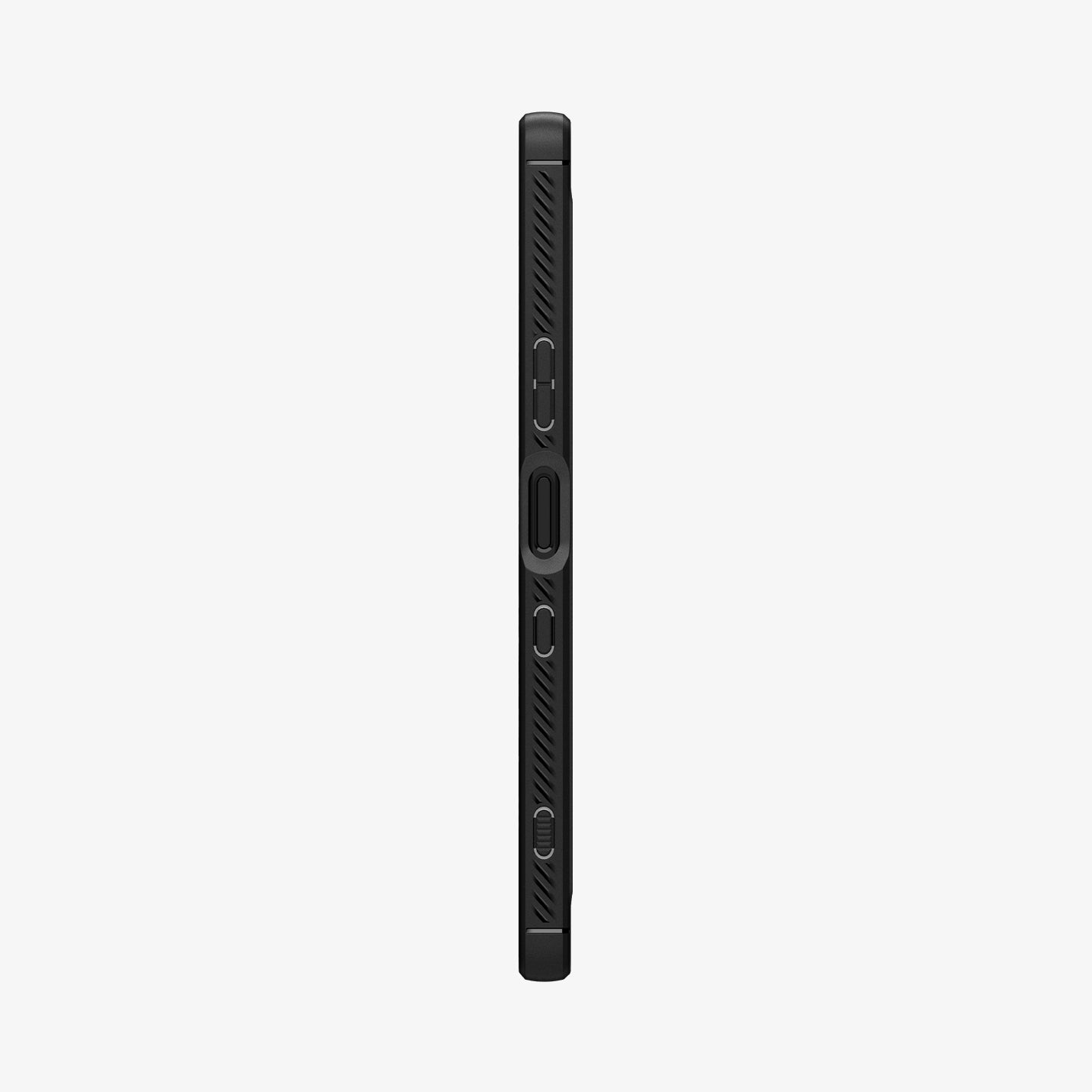 ACS02841 - Sony Xperia 1 III Case Rugged Armor in matte black showing the side