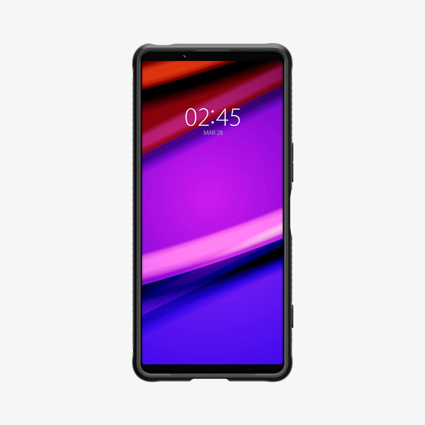 ACS08296 - Xperia 1 VI Case Rugged Armor in Matte Black showing the front