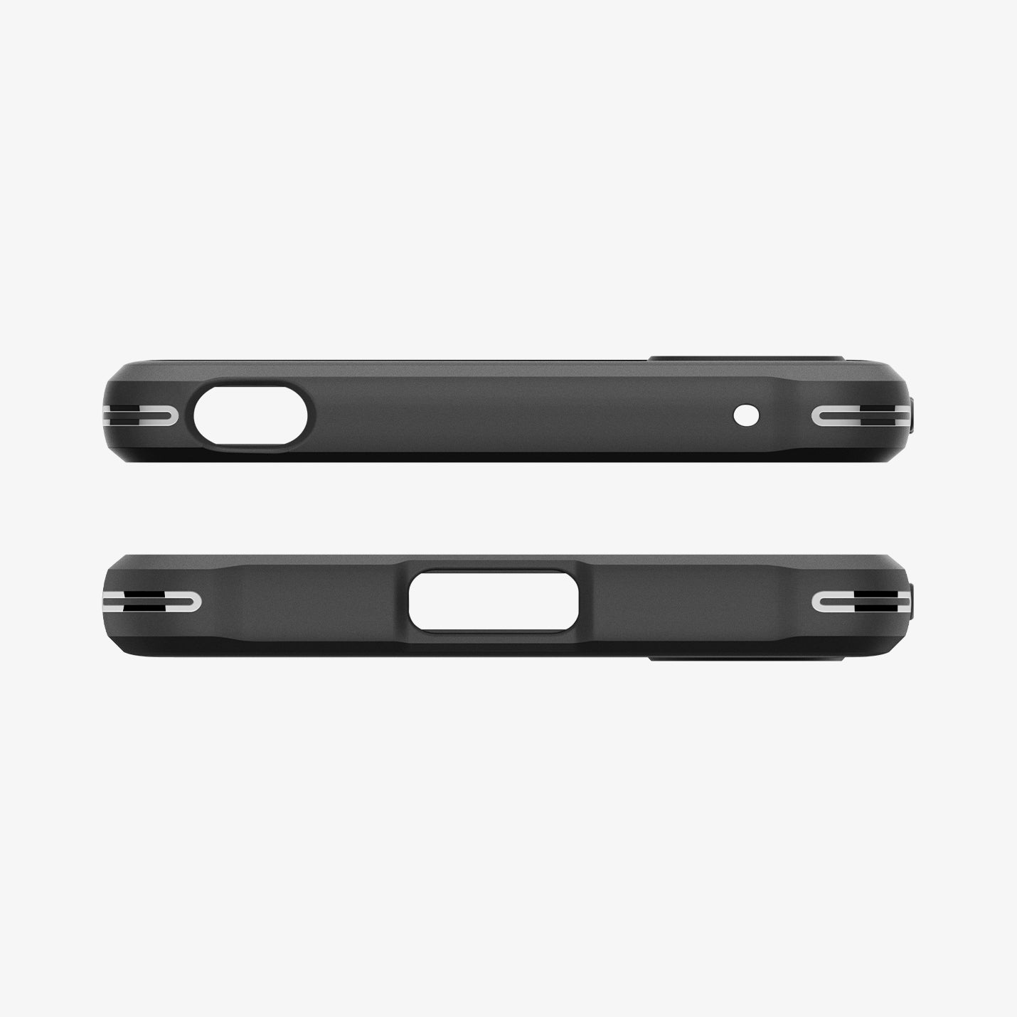 ACS08296 - Xperia 1 VI Case Rugged Armor in Matte Black showing the top and bottom