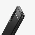 ACS04552 - Sony Xperia 5 IV Case Rugged Armor in matte black showing the back, side and top zoomed in