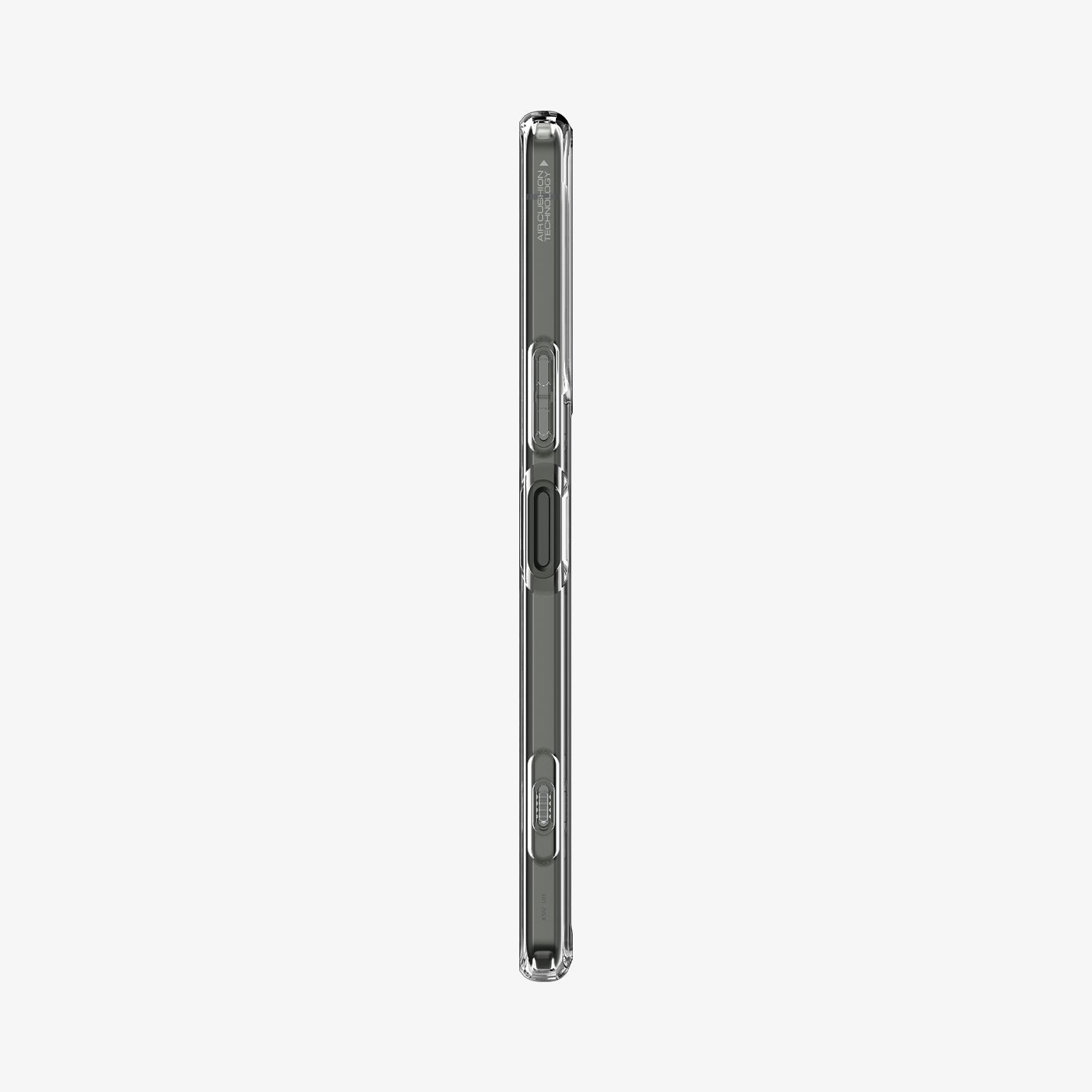 ACS04551 - Sony Xperia 5 IV Case Ultra Hybrid in crystal clear showing the side