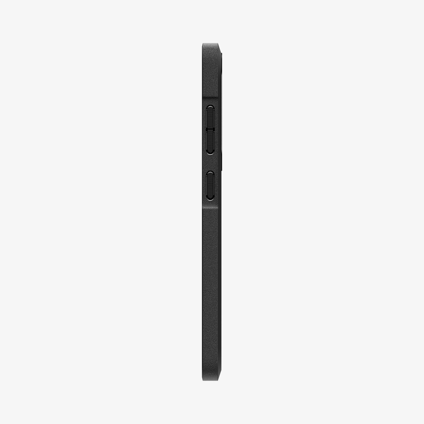 ACS07208 - Galaxy S24 Case Core Armor in Matte Black showing the side with side buttons