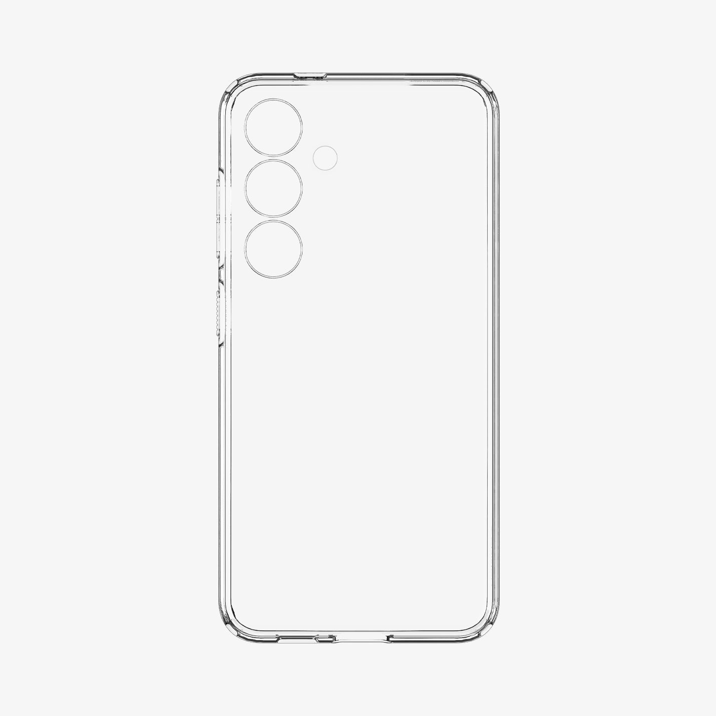 ACS07343 - Galaxy S24 Case Liquid Crystal in Crystal Clear showing the inner of transparent case