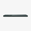 ACS07342 - Galaxy S24 Case Thin Fit in Abyss Green showing the side with side buttons, partial back on a flat surface