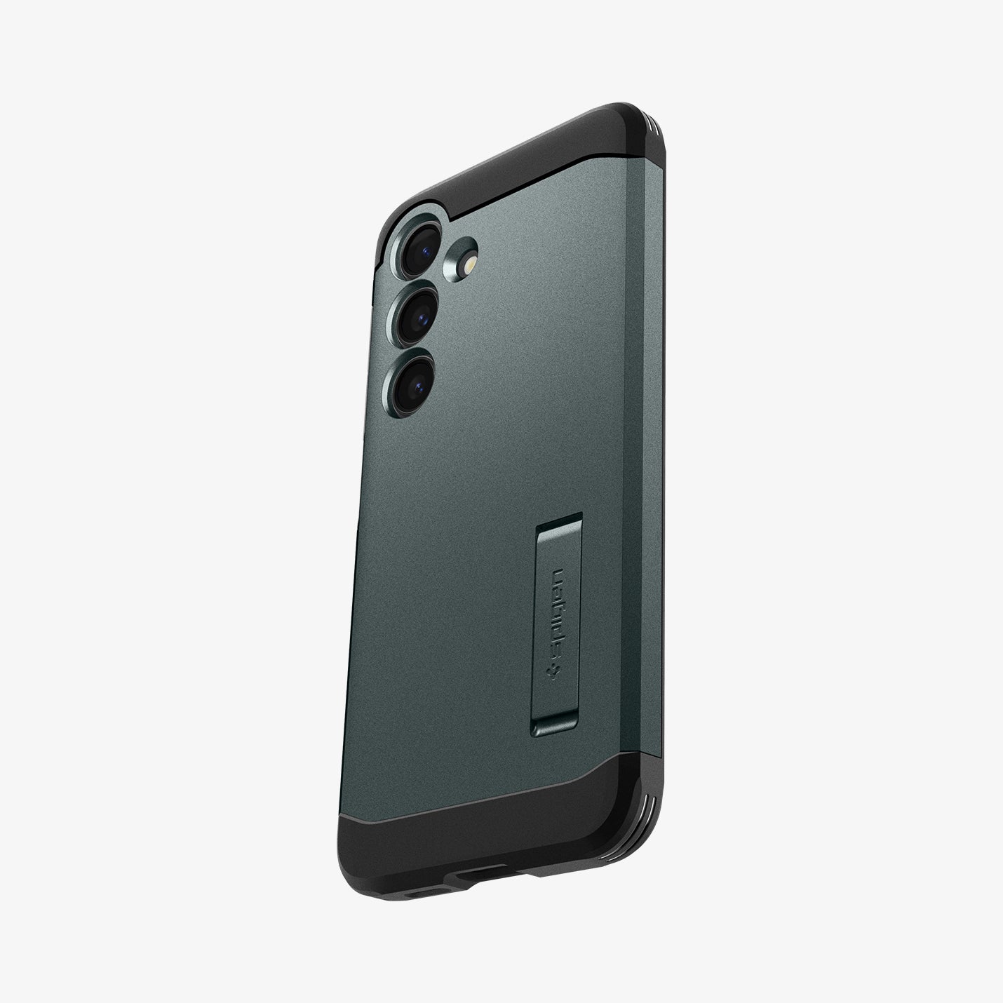 ACS07357 - Galaxy S24 Case Tough Armor in Abyss Green showing the back, partial side and bottom
