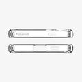 ACS07349 - Galaxy S24 Case Ultra Hybrid in Crystal Clear showing the top and bottom