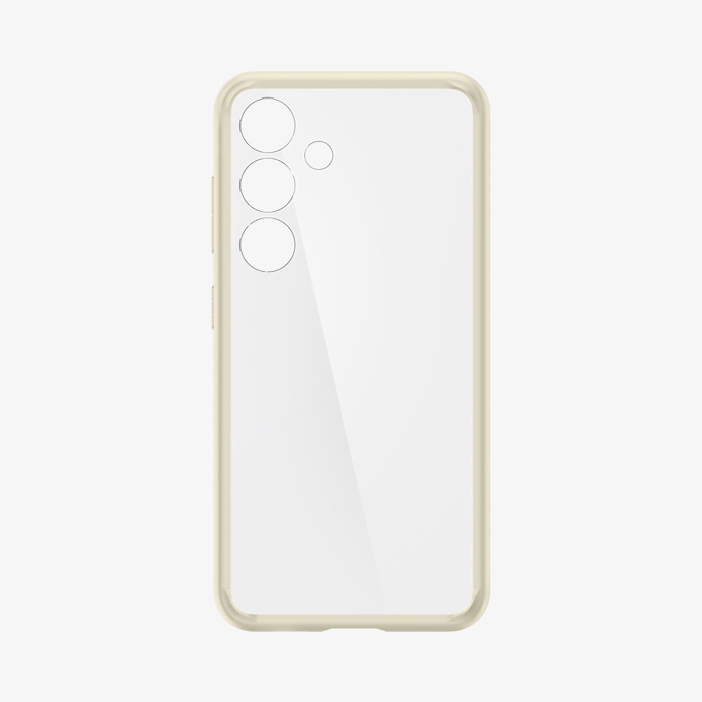  ACS07416 - Galaxy S24 Case Ultra Hybrid in Mute Beige showing the inner of a transparent case with a lighter frame