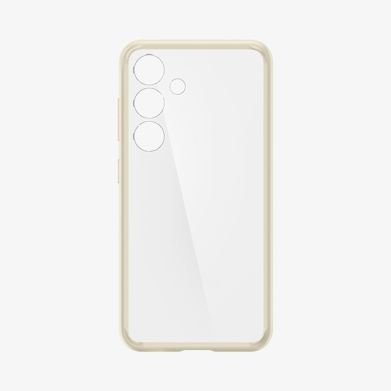  ACS07416 - Galaxy S24 Case Ultra Hybrid in Mute Beige showing the inner of a transparent case with a lighter frame