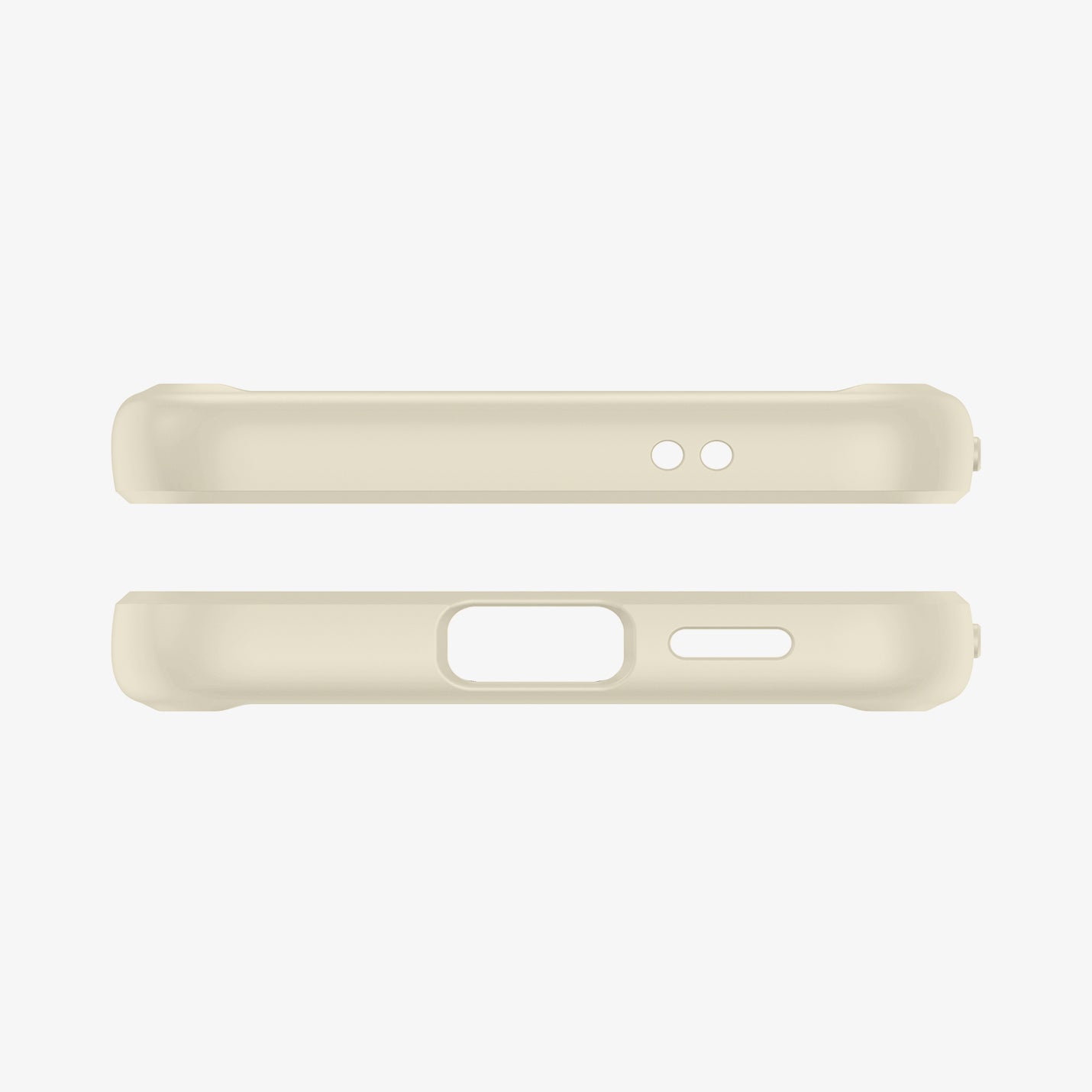  ACS07416 - Galaxy S24 Case Ultra Hybrid in Mute Beige showing the top and bottom