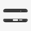 ACS06377 - Galaxy S23 FE Case Slim Armor CS in black showing the top and bottom