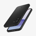 ACS06363 - Galaxy S23 FE Case Thin Fit in black showing the back, sides and partial front
