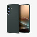 ACS09001 - Galaxy S25 Case Liquid Air in Abyss Green showing the back, partial front and sides