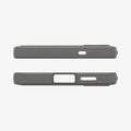 ACS08999 - Galaxy S25 Case Rugged Armor (MagFit) in Marble Gray showing the top and bottom