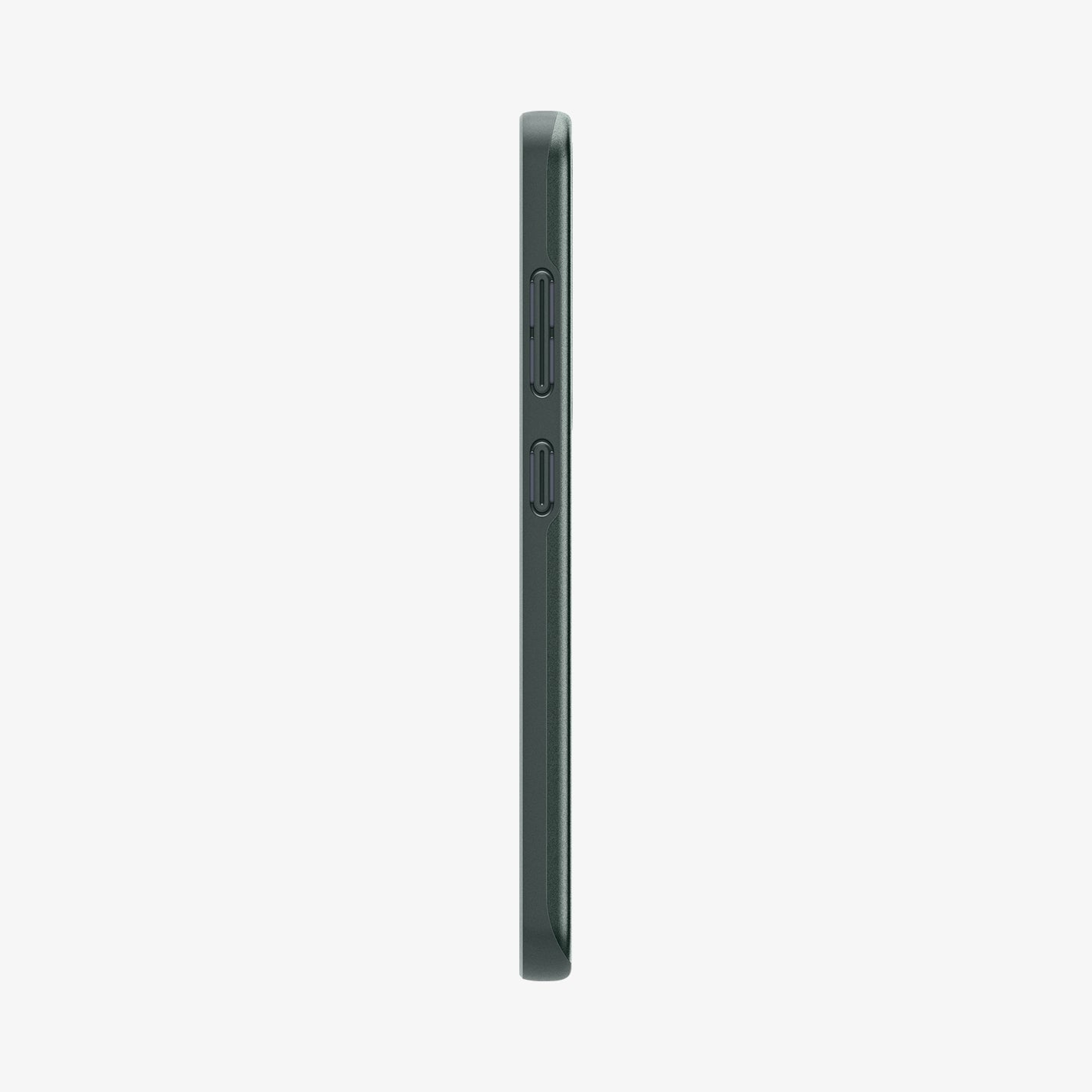 ACS08994 - Galaxy S25 Case Thin Fit (MagFit) in Abyss Green showing the side