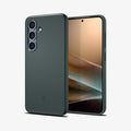 ACS08994 - Galaxy S25 Case Thin Fit (MagFit) in Abyss Green showing the back, partial front and sides