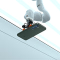 ACS08994 - Galaxy S25 Case Thin Fit (MagFit) in Abyss Green showing the back, partial side and top with robot on top