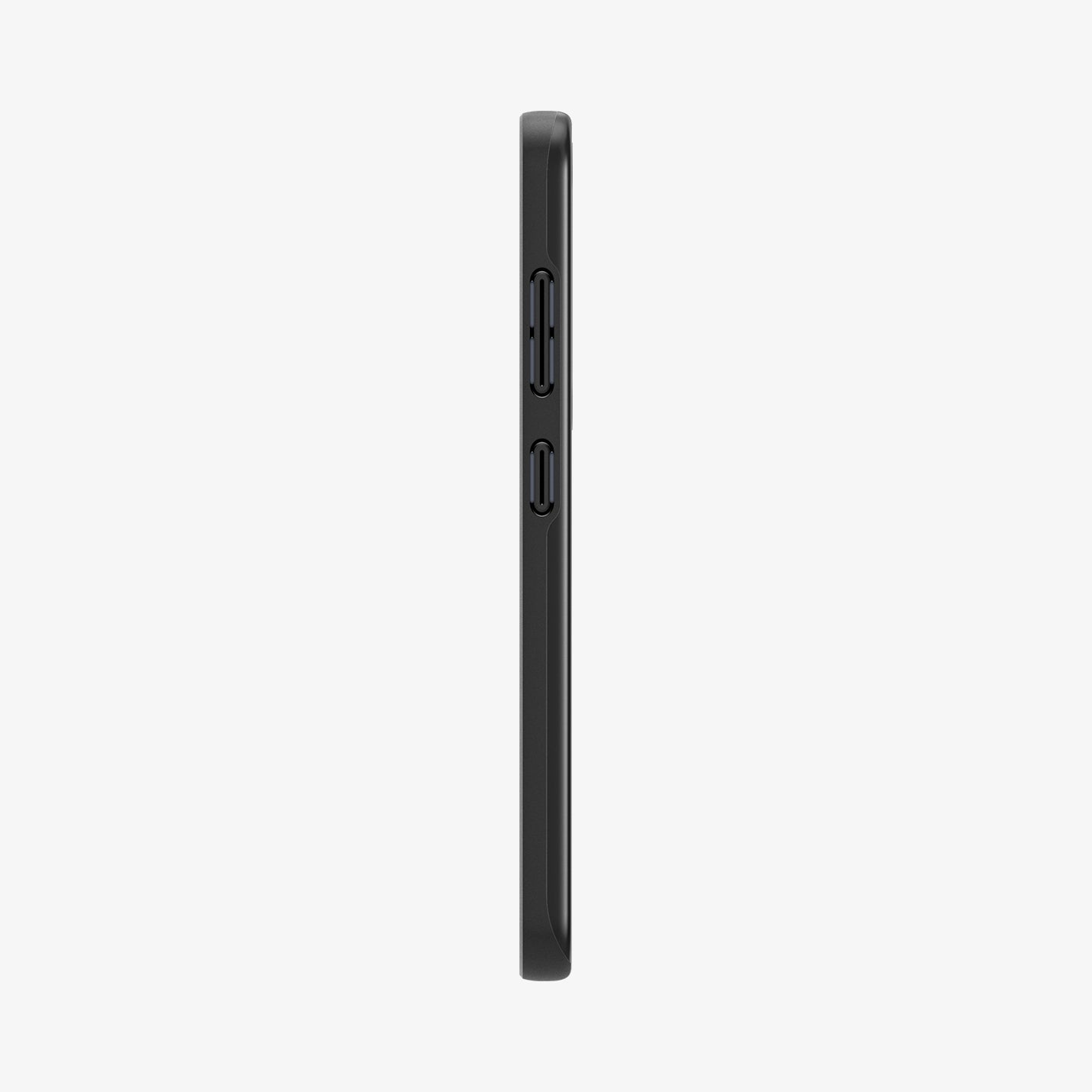 ACS08993 - Galaxy S25 Case Thin Fit (MagFit) in Black showing the side