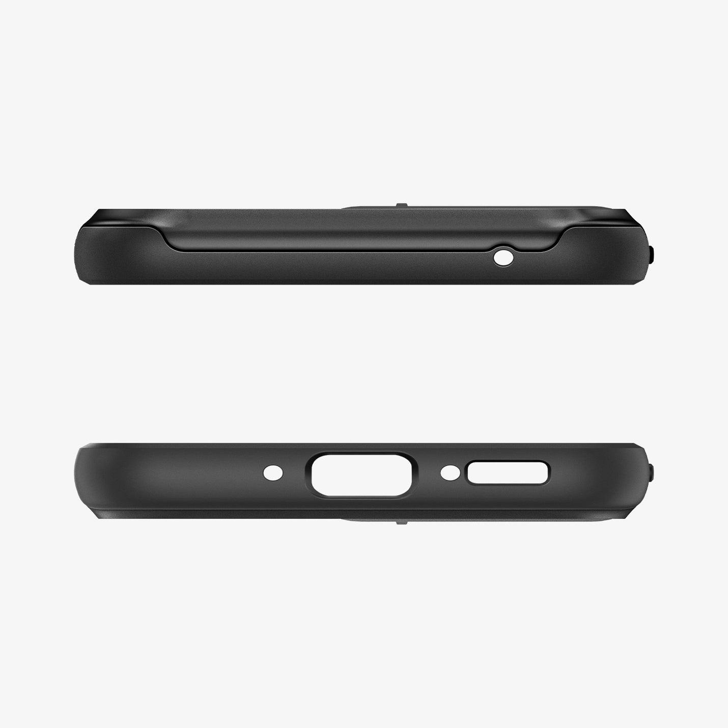 ACS05891 - Galaxy A54 5G Case Optik Armor in Black showing the top and bottom