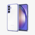 ACS06098 - Galaxy A54 5G Case Ultra Hybrid in Awesome Violet showing the back next to it is a device showing front