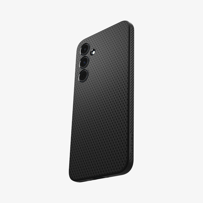 ACS07526 - Galaxy A55 5G Case Liquid Air in Matte Black showing the back and partial side