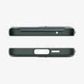 ACS07536 - Galaxy A55 5G Case Optik Armor in Abyss Green showing the top an bottom