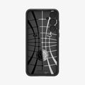 ACS07535 - Galaxy A55 5G Case Optik Armor in Black showing the inner case with spider web pattern