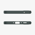 ACS07520 - Galaxy A35 5G Case Liquid Air in Abyss Green showing the top and bottom