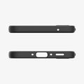 ACS07519 - Galaxy A35 5G Case Liquid Air in Matte Black showing the top and bottom